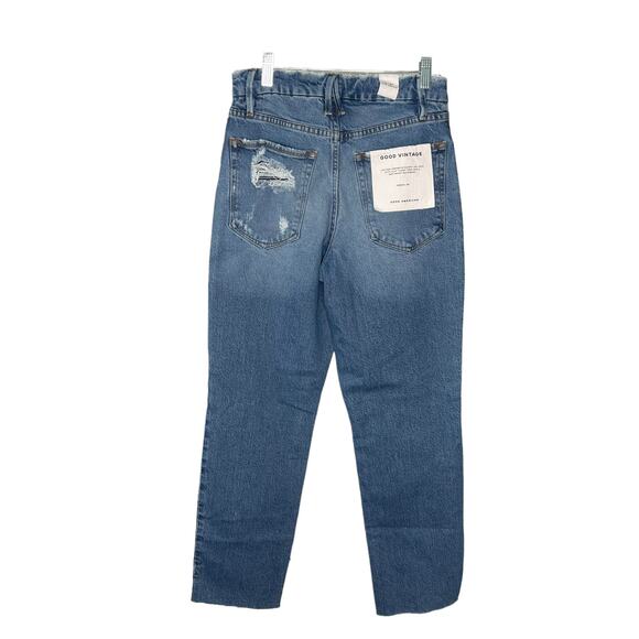 Good American Good Vintage Jeans High Rise Straight Leg Size 4 NEW - Picture 3 of 8